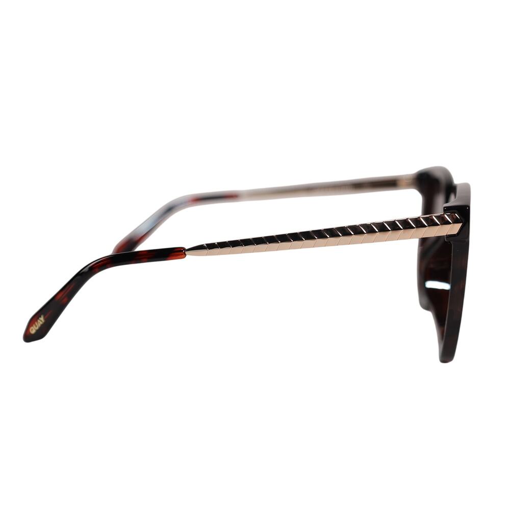 Quay Australia COFFEE RUN Polarized Round Womens Sunglasses-Tortoise/Brown-NWT - Picture 7 of 9